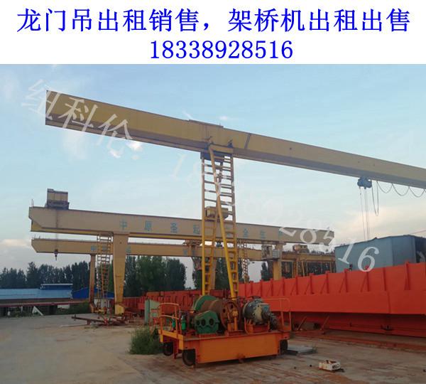 河北张家口梁场龙门吊制架运梁无缝衔接